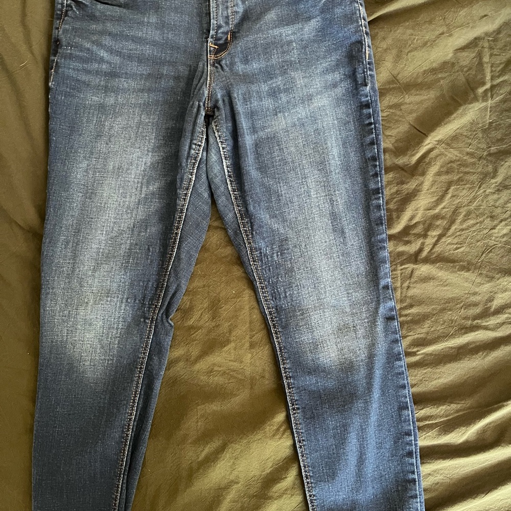 Old Navy Blue Skinny Jeans with Vintage Fading